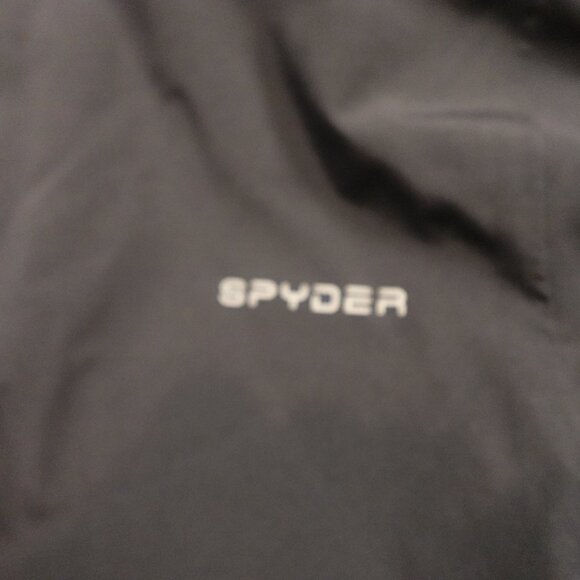 Spyder Women’s Medium Black Ski Jacket Aqua Zip F17 Winter Snow - Picture 10 of 13